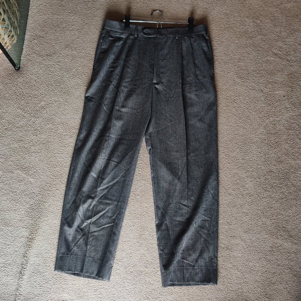 Giovanni Wool/cashmere trousers, gray
